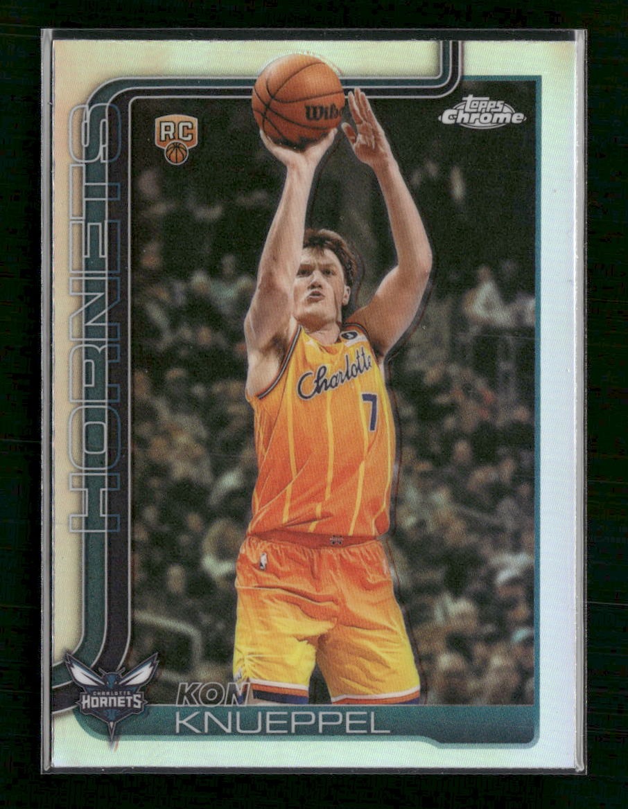 2025-26 Topps Chrome Update Refractor Kon Knueppel RC #154