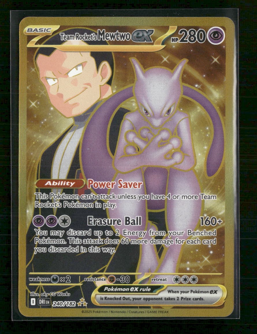 SV10: Destined Rivals Team Rocket's Mewtwo ex #240/182