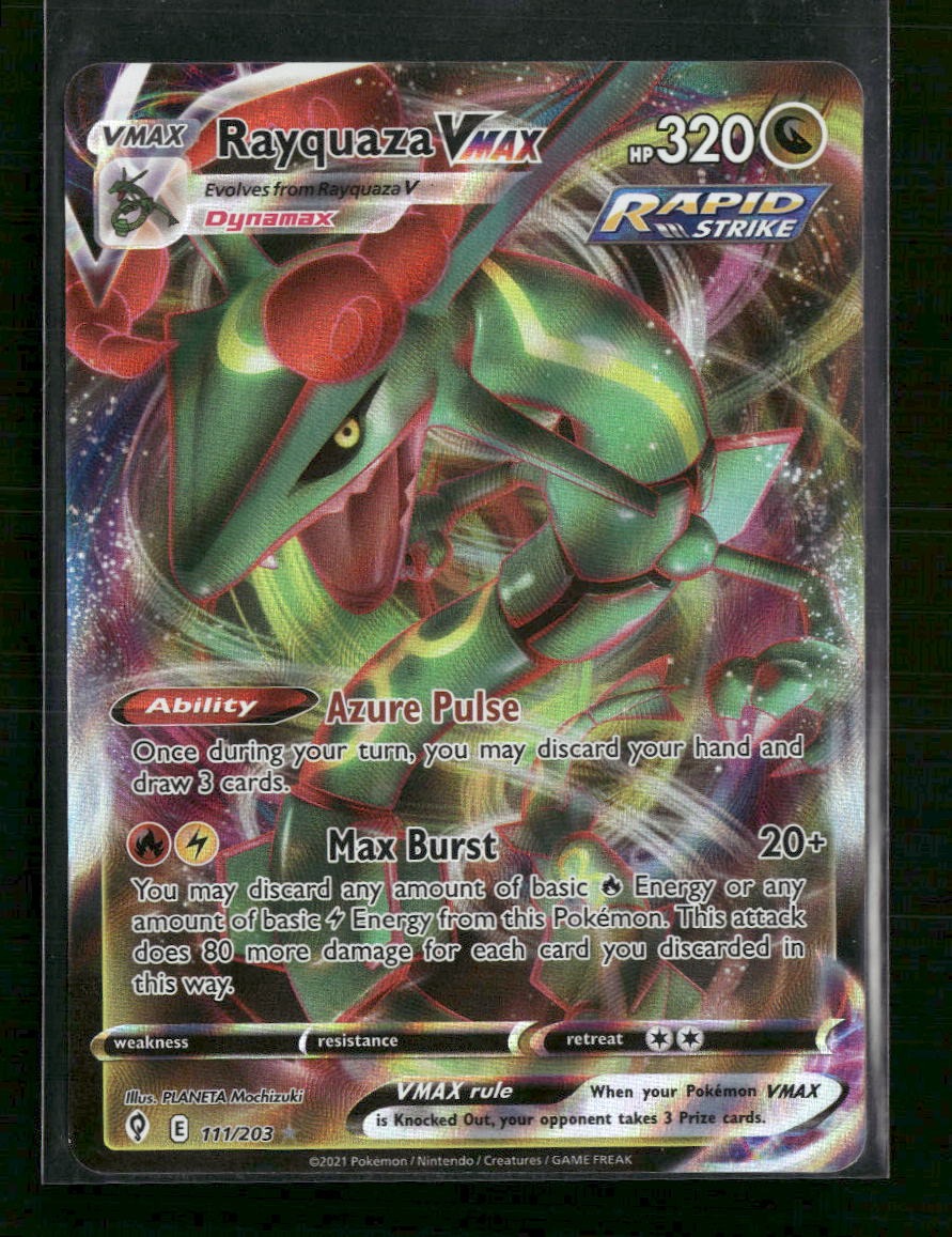 SWSH07: Evolving Skies Rayquaza VMAX #111/203