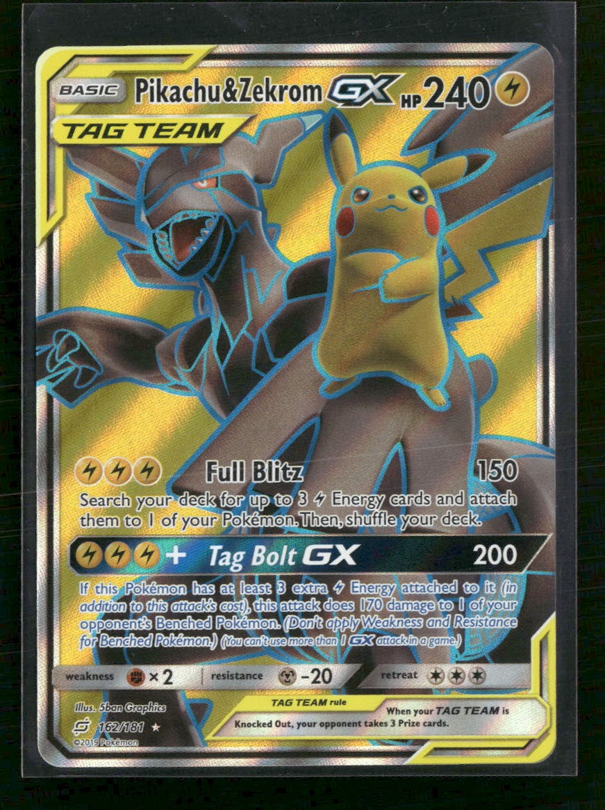 SM - Team Up Pikachu & Zekrom GX (Full Art) #162/181