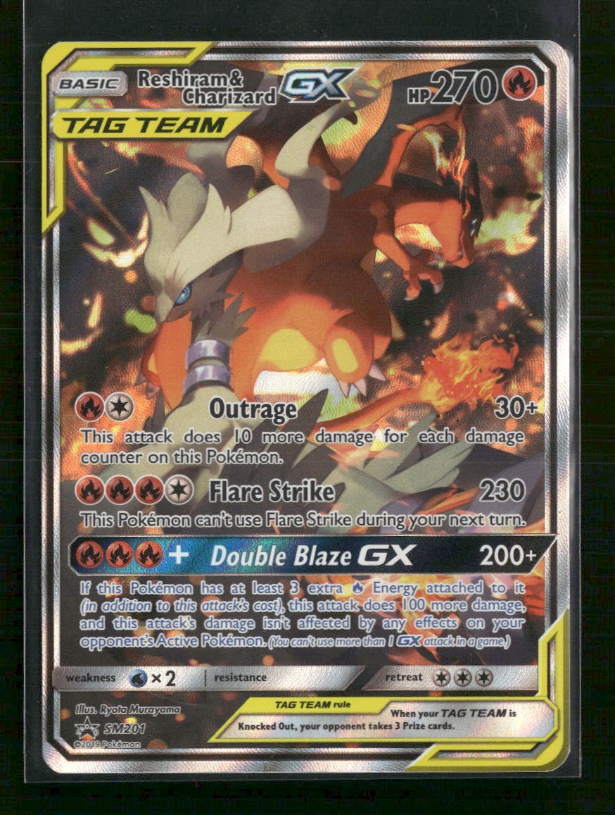 SM Promos Reshiram & Charizard GX #SM201