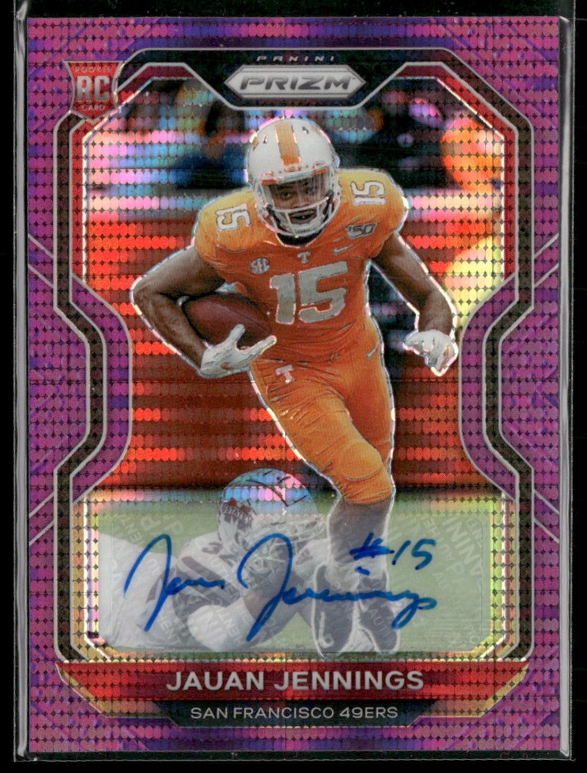 2020 Panini Prizm Prizm Purple Pulsar Jauan Jennings RC #304
