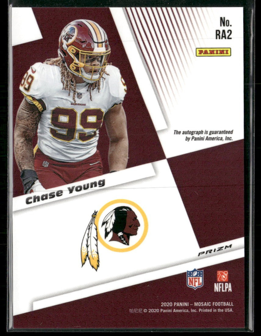 2020 Panini Mosaic Rookie Autographs Prizm Chase Young AU #RA2
