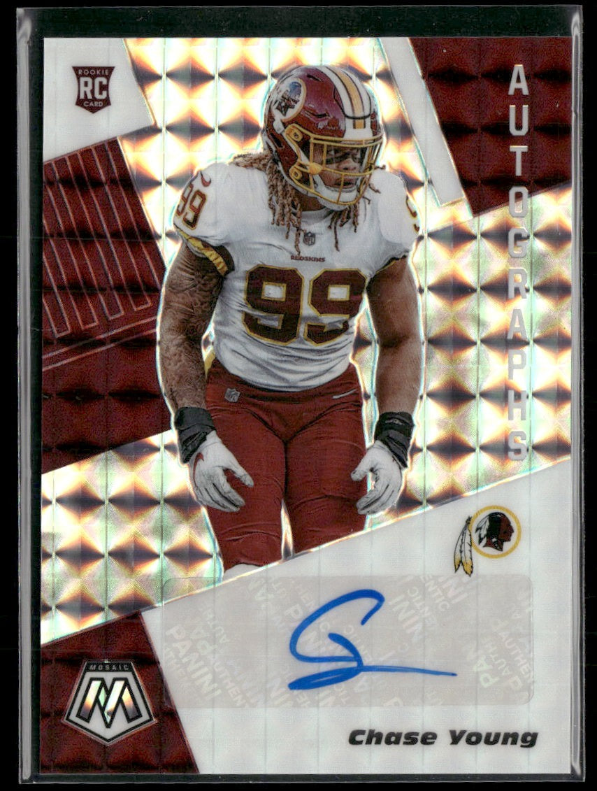 2020 Panini Mosaic Rookie Autographs Prizm Chase Young AU #RA2