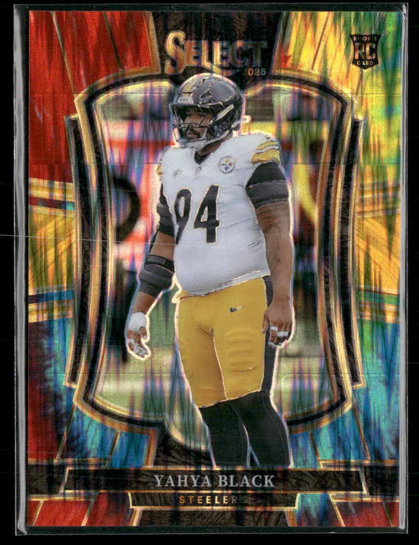 2025 Panini Select Tie-Dye Prizm Yahya Black #/25 #153