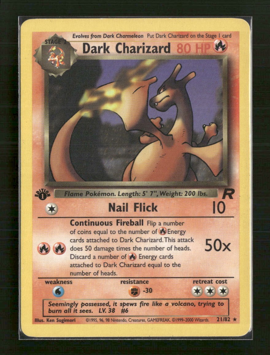 Team Rocket Dark Charizard (21) 1st Edition #21/82