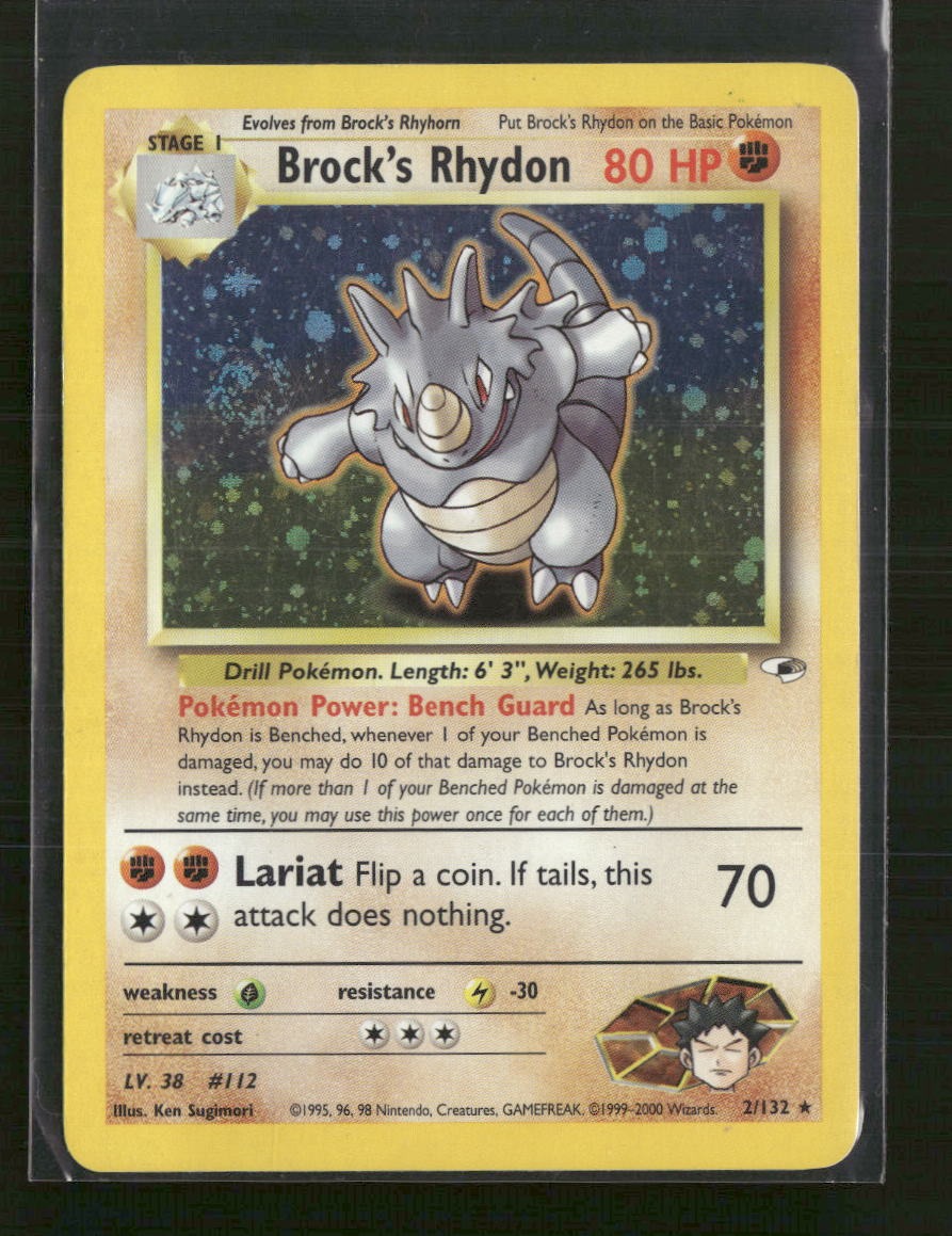 Gym Heroes Brock's Rhydon #002/132