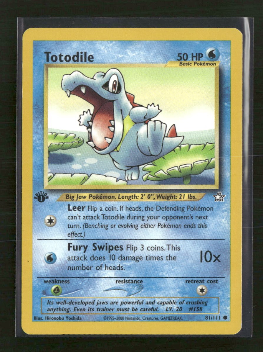 Neo Genesis Totodile (81) 1st Edition #081/111