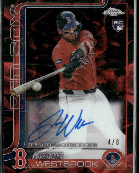 2025 Topp Chrome Update RC Black & Red Lava Lamp Auto#/8 Jamie Westbrook #RA-JWE