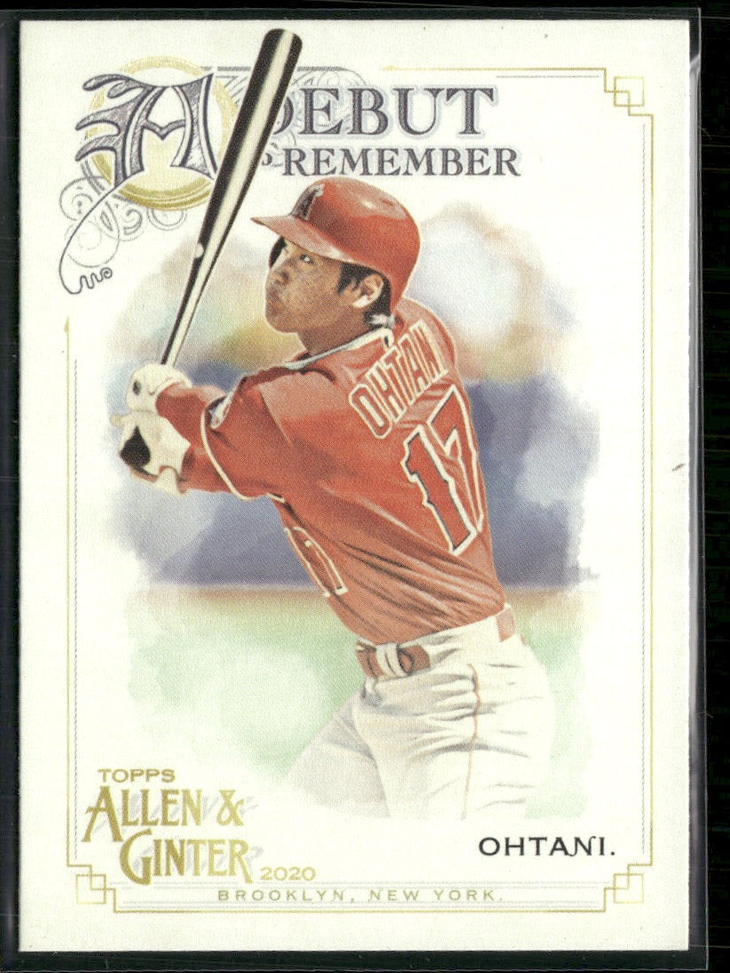 2020 Topps Allen & Ginter A Debut to Remember Shohei Ohtani #DTR-20