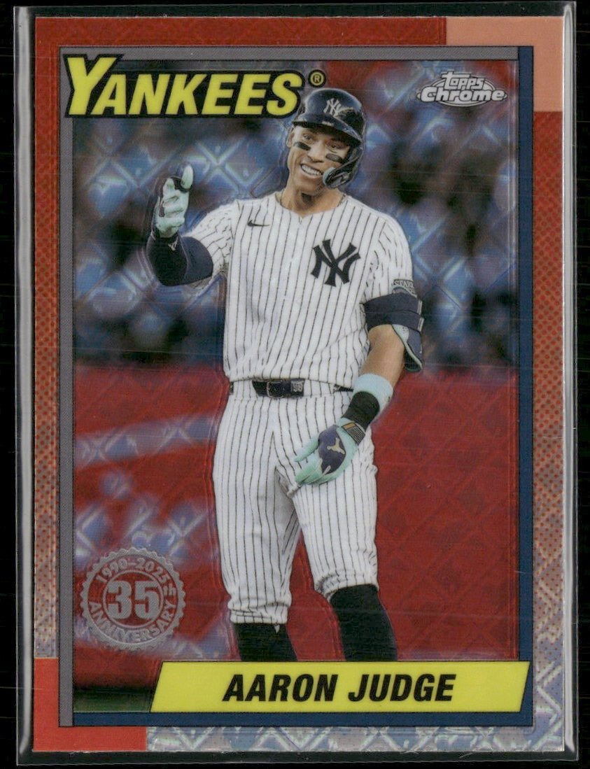 2025 T. Chrome 1990 Baseball 35th Anniversary Logofractor Aaron Judge #90CB-11