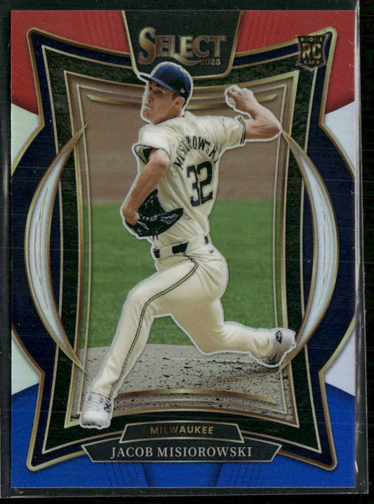 2025 Panini Select Red and Blue Prizm Jacob Misiorowski #/399 #79