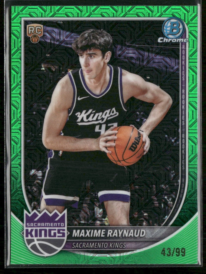 2025-26 Bowman Chrome Green Mojo Refractor Maxime Raynaud #/99 #BCV-43