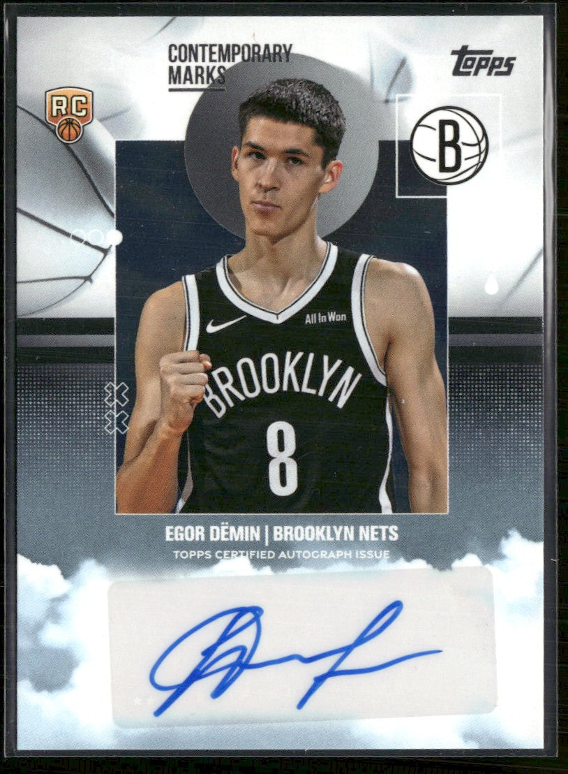 2025-26 Topps Contemporary Marks Egor Dëmin AU #CM-ED