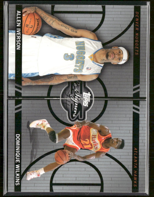 2008-09 Topps Co-Signers Silver #/99 Allen Iverson / Dominique Wilkins #CF-37 CF-17