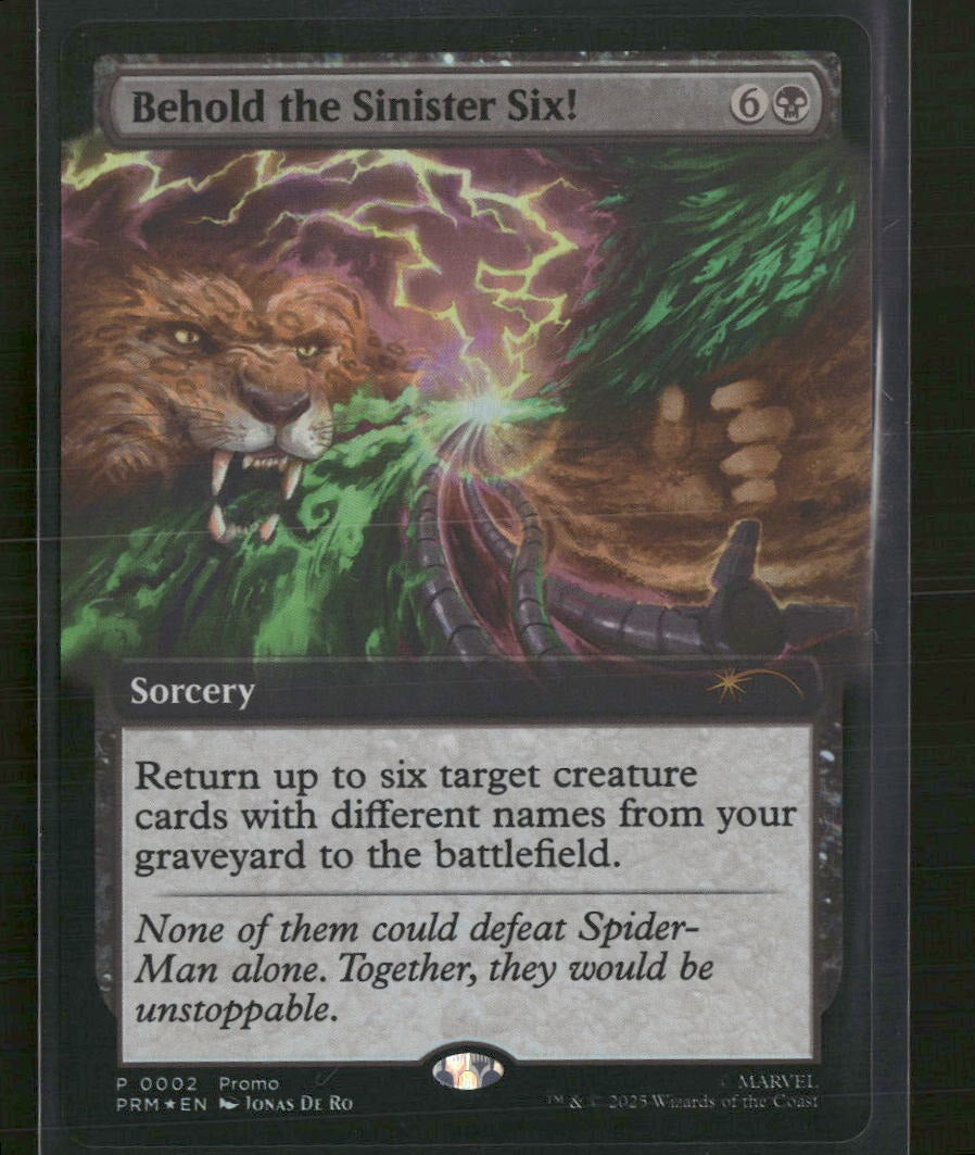 Unique and Miscellaneous Promos Behold the Sinister Six! Foil #2