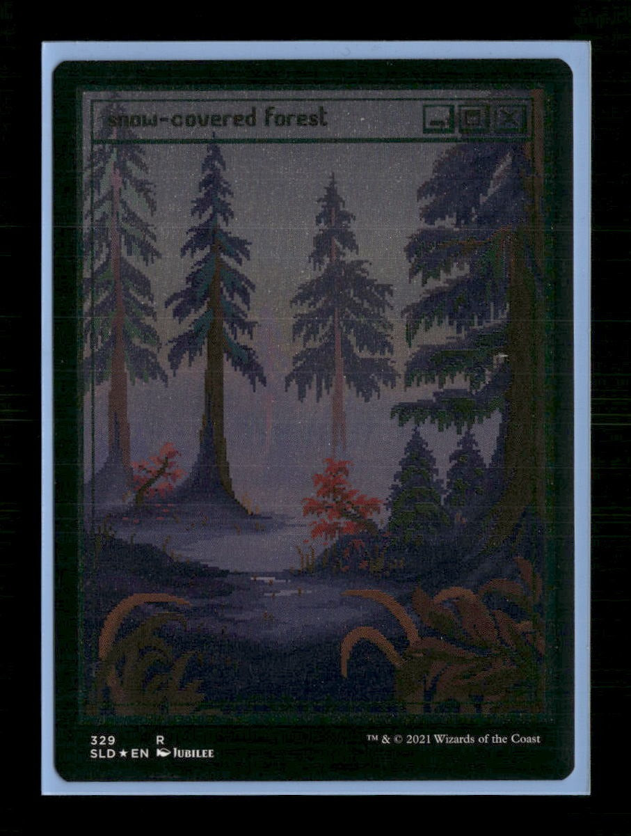 Secret Lair Drop Snow-Covered Forest (PixelSnowLands.jpg) (Foil Etched) #329