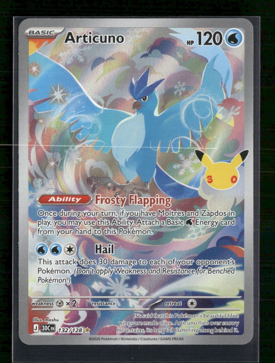 ME: 30th Celebration Articuno #132/128