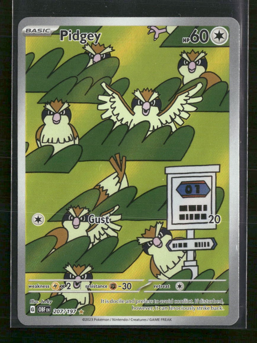 SV03: Obsidian Flames Pidgey #207/197