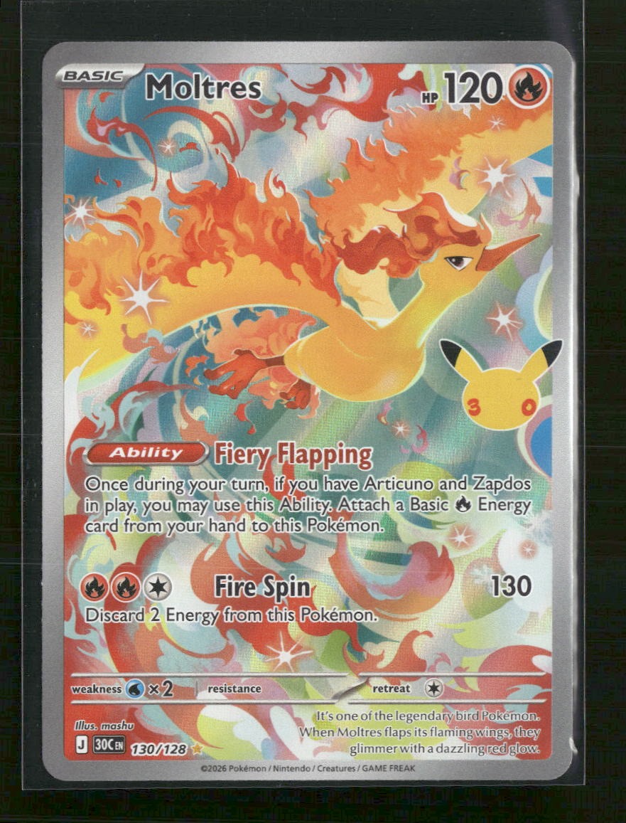ME: 30th Celebration Moltres #130/128