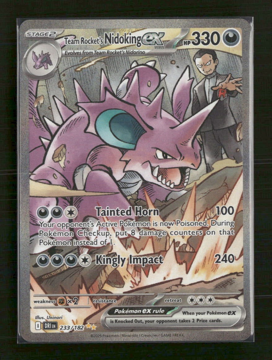 SV10: Destined Rivals Team Rocket's Nidoking ex #233/182