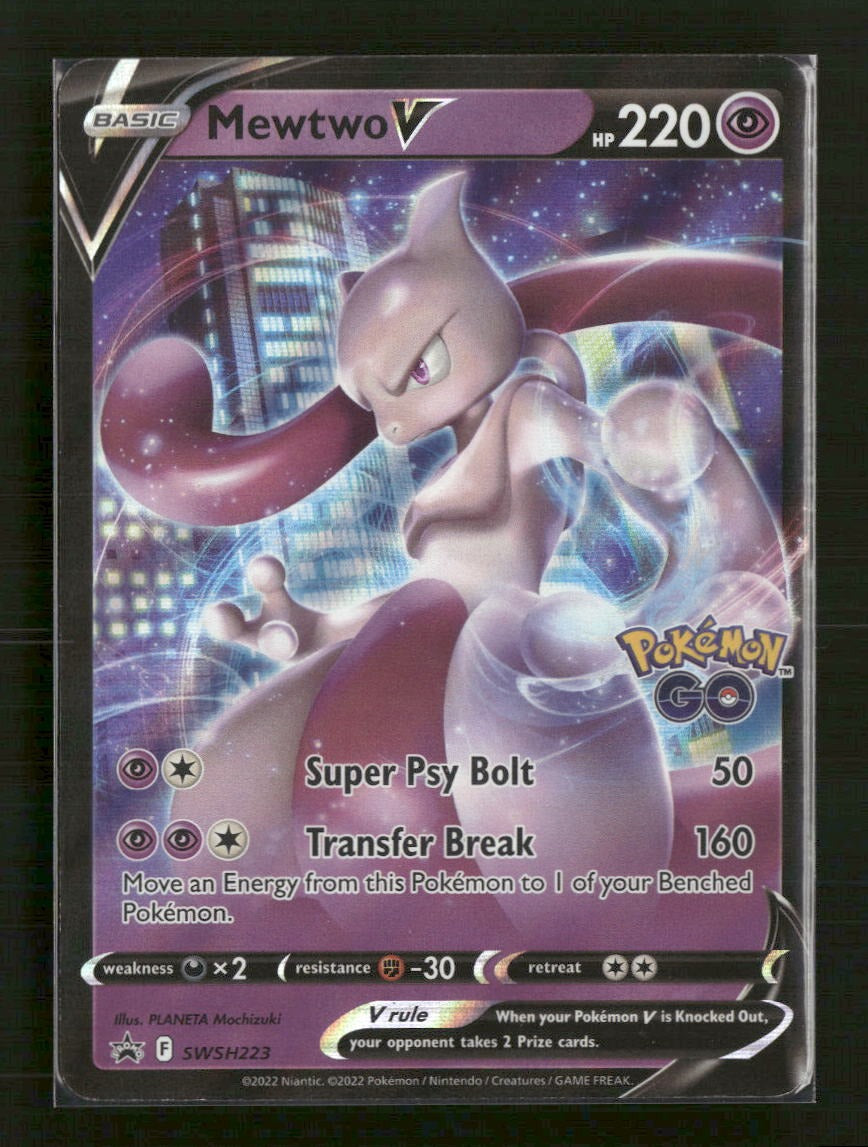 SWSH: Sword & Shield Promo Cards Mewtwo V #SWSH223