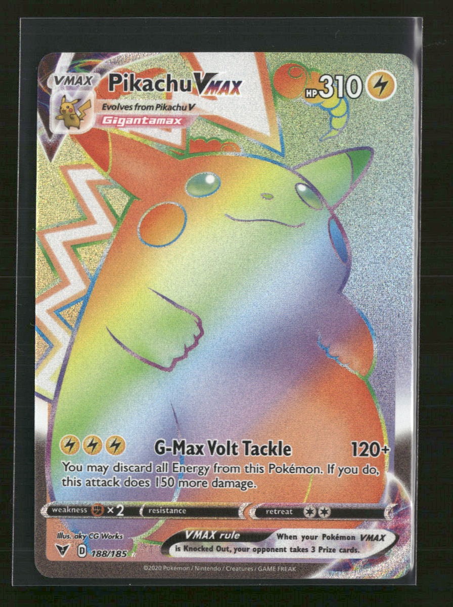 SWSH04: Vivid Voltage Pikachu VMAX (Secret) #188/185