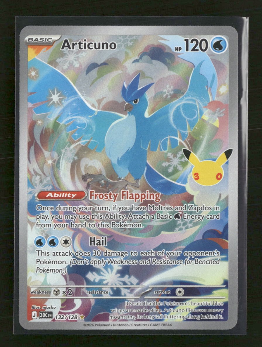 ME: 30th Celebration Articuno #132/128