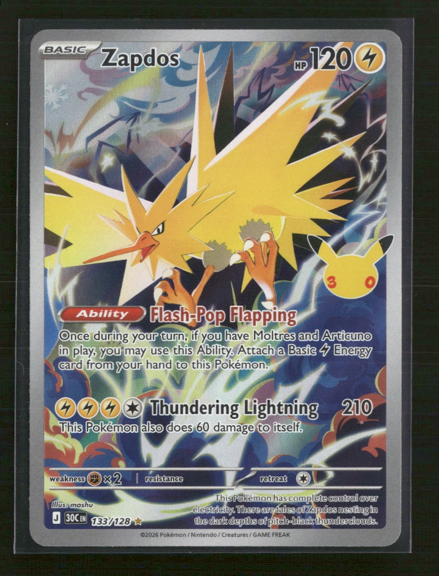 ME: 30th Celebration Zapdos #133/128
