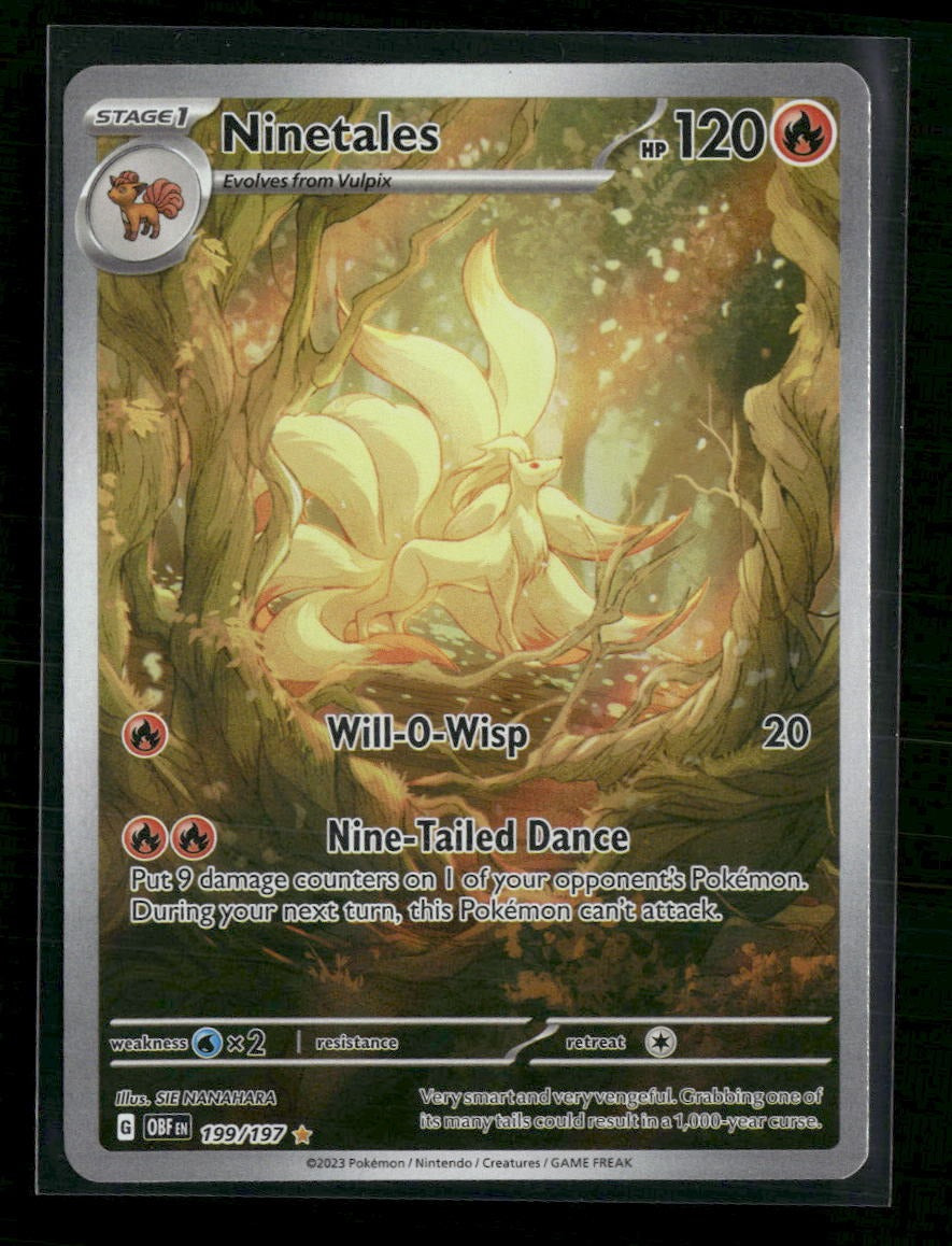 SV03: Obsidian Flames Ninetales (Damaged) #199/197