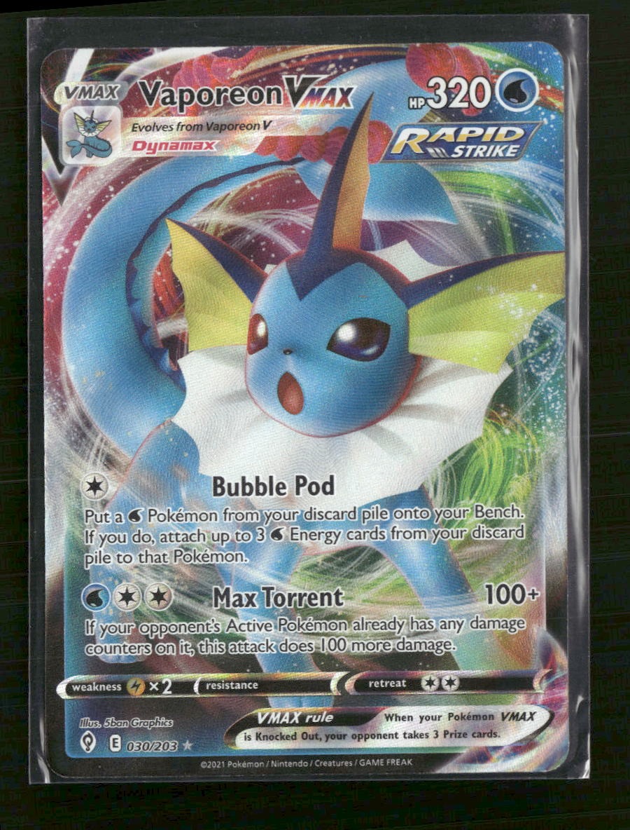 SWSH07: Evolving Skies Vaporeon VMAX #030/203