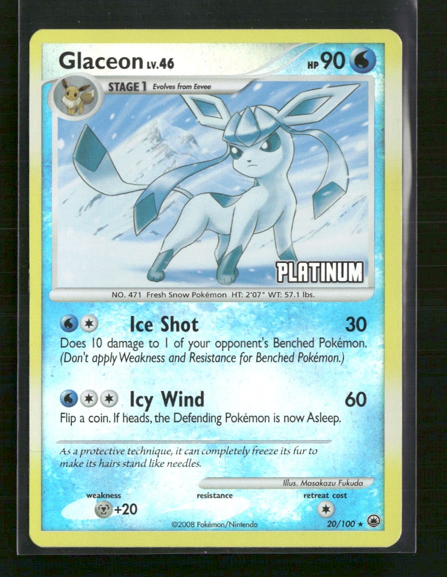Burger King Promos Glaceon #020/100