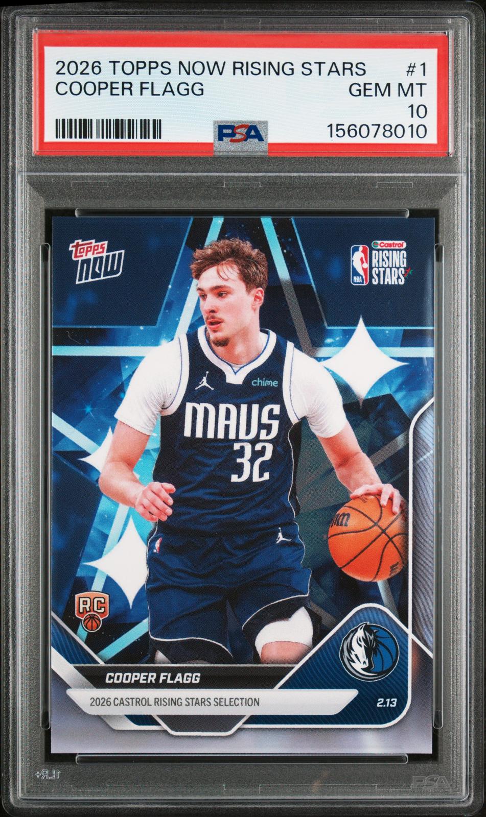 2026 Topps Now Rising Stars Cooper Flagg 10 PSA #1
