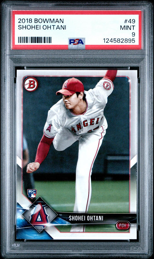 2018 Bowman Shohei Ohtani 9 PSA #49