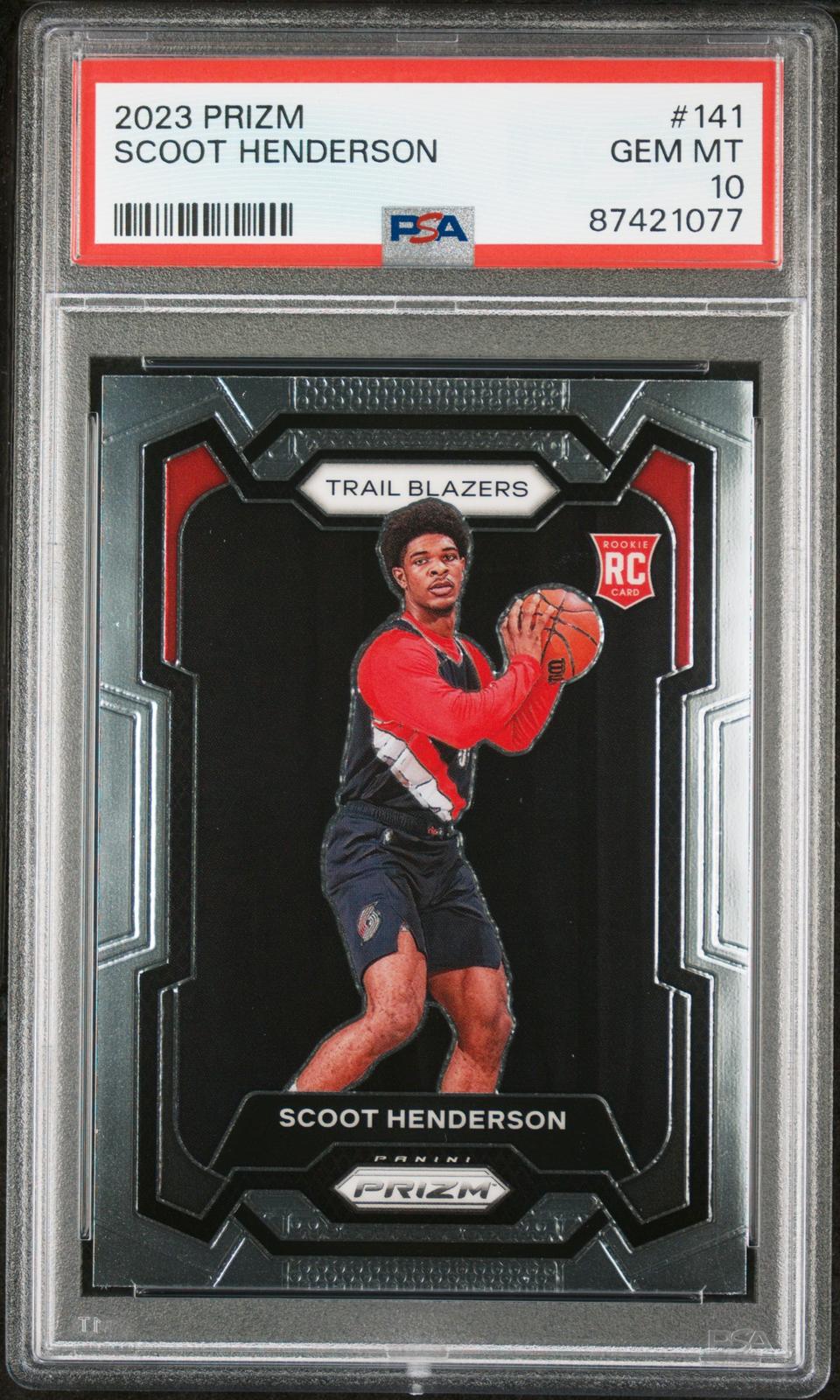 2023 Panini Prizm Scoot Henderson 10 PSA #141