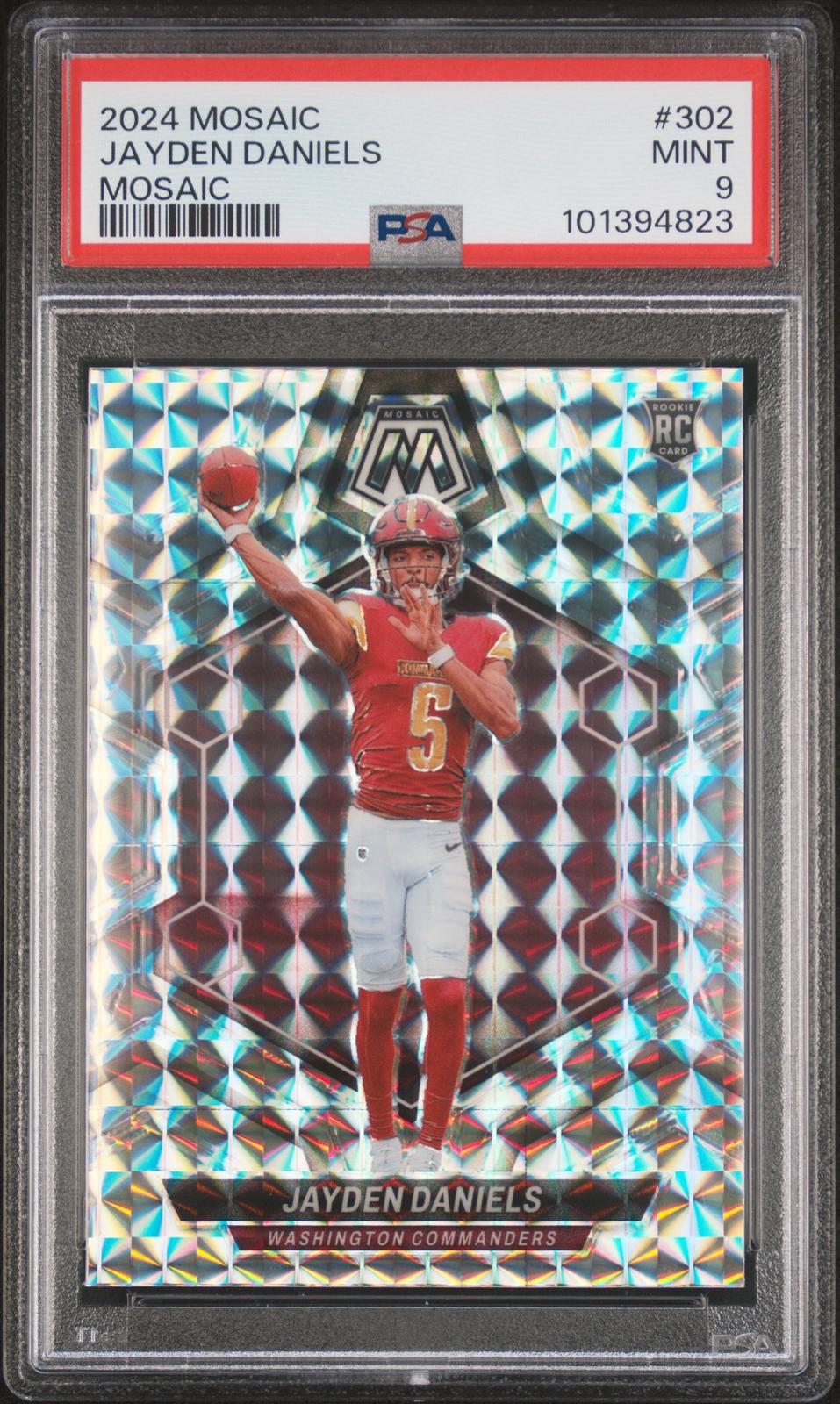 2024 Panini Mosaic Mosaic Jayden Daniels 9 PSA #302
