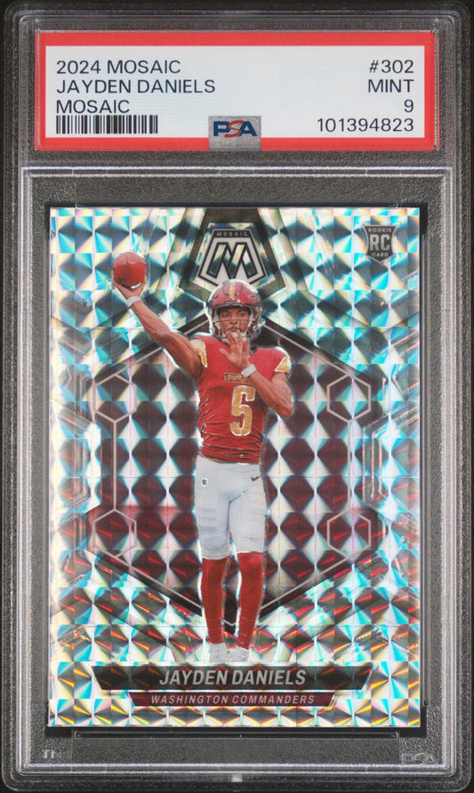 2024 Panini Mosaic Mosaic Jayden Daniels 9 PSA #302