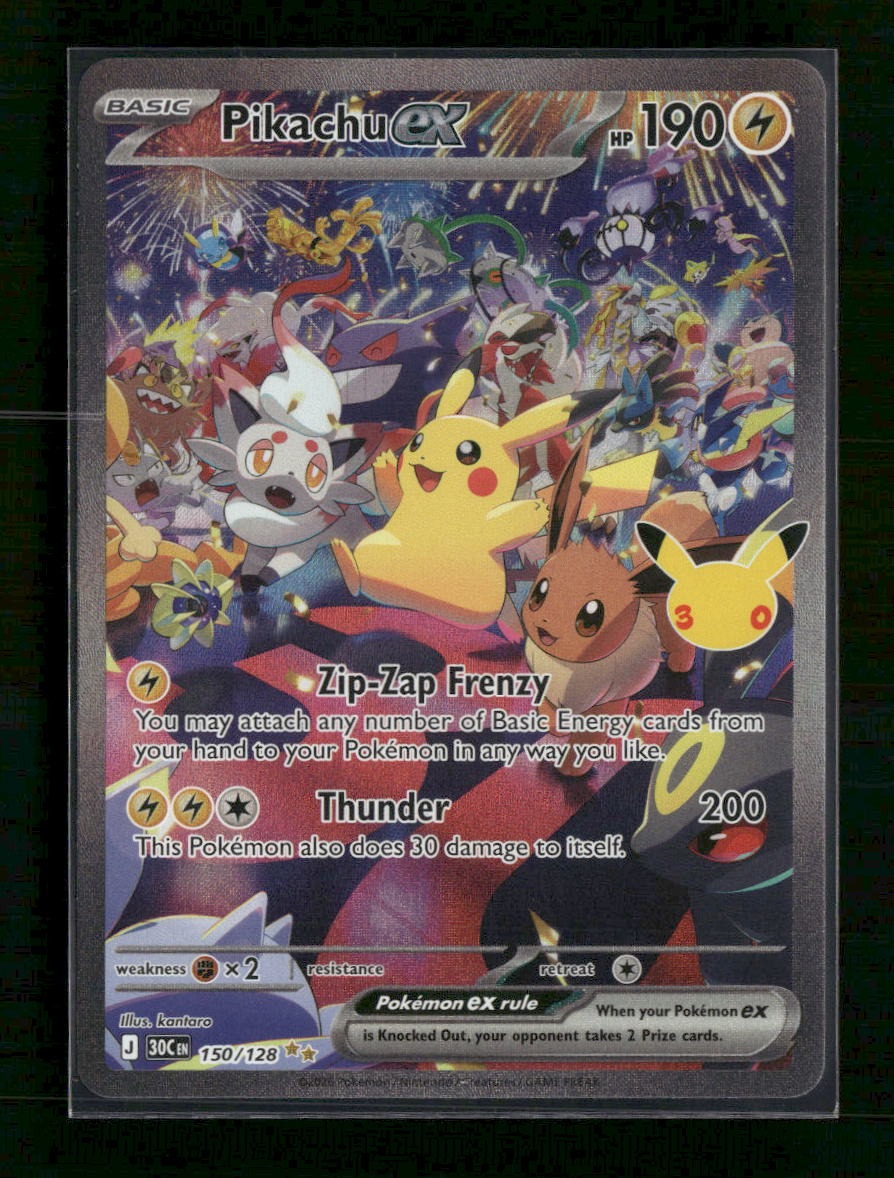 ME: 30th Celebration Pikachu ex #150/128