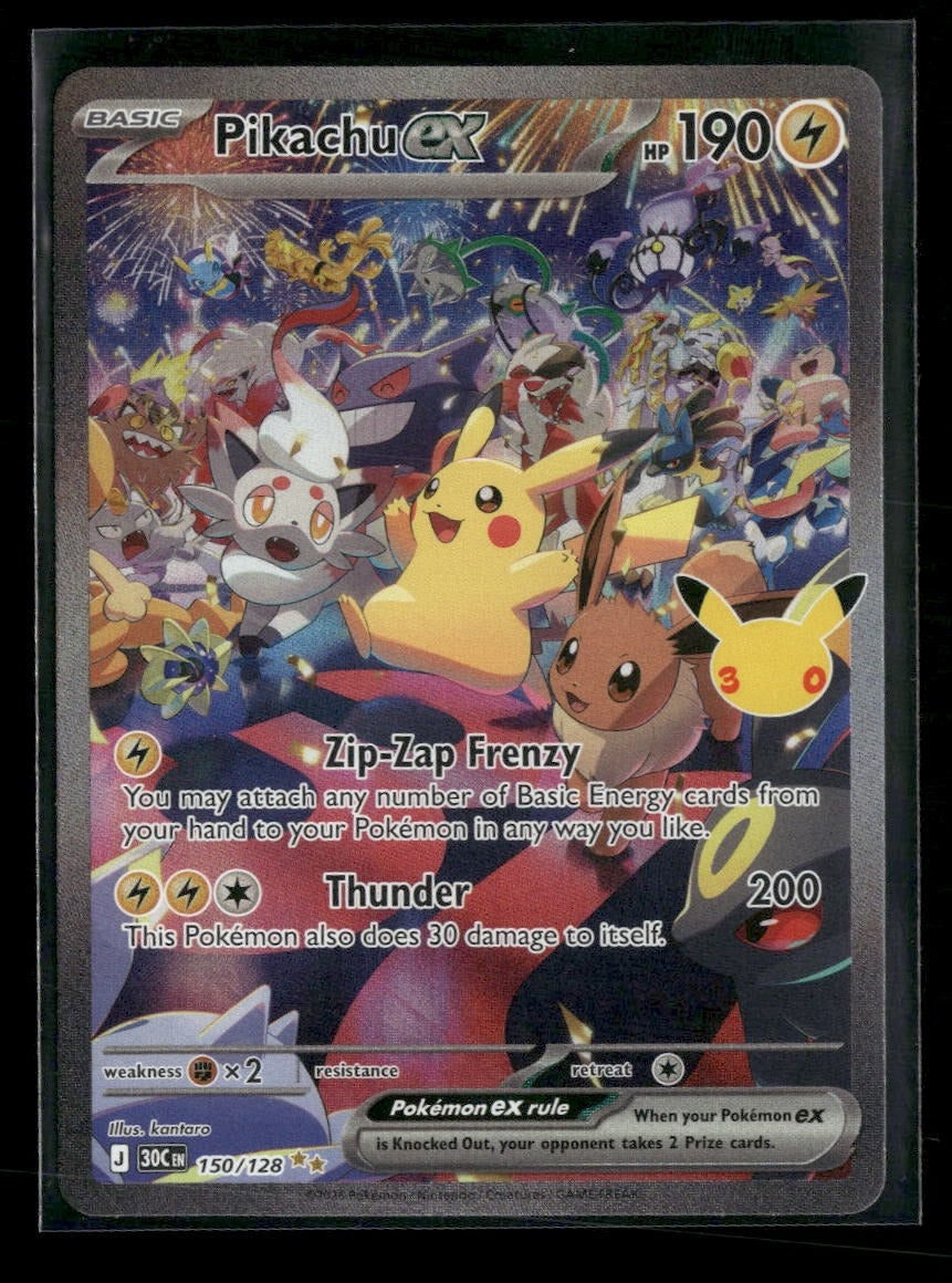 ME: 30th Celebration Pikachu ex #150/128