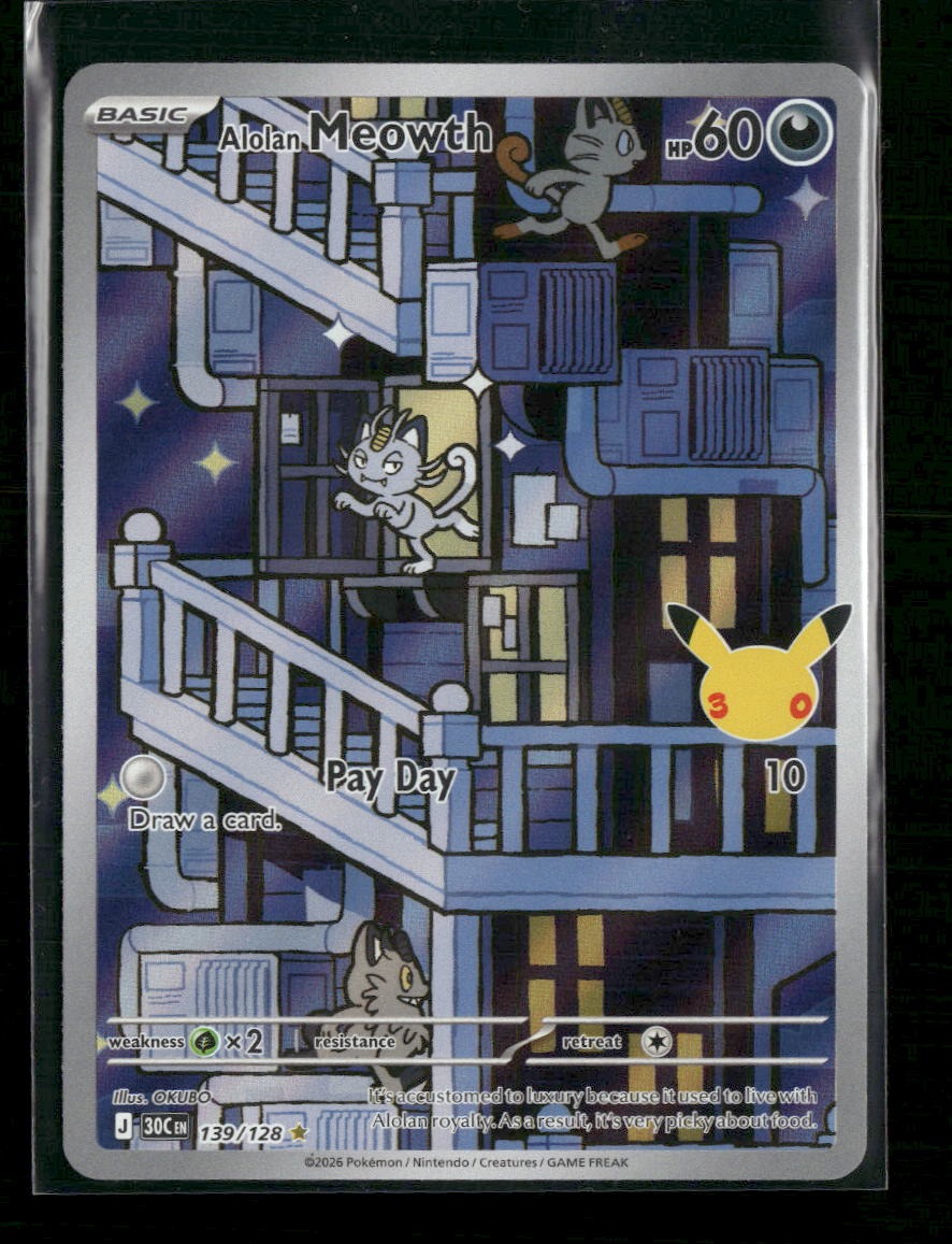 ME: 30th Celebration Alolan Meowth #139/128