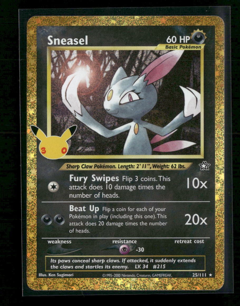 ME: 30th Celebration Classic Collection Sneasel #25/111