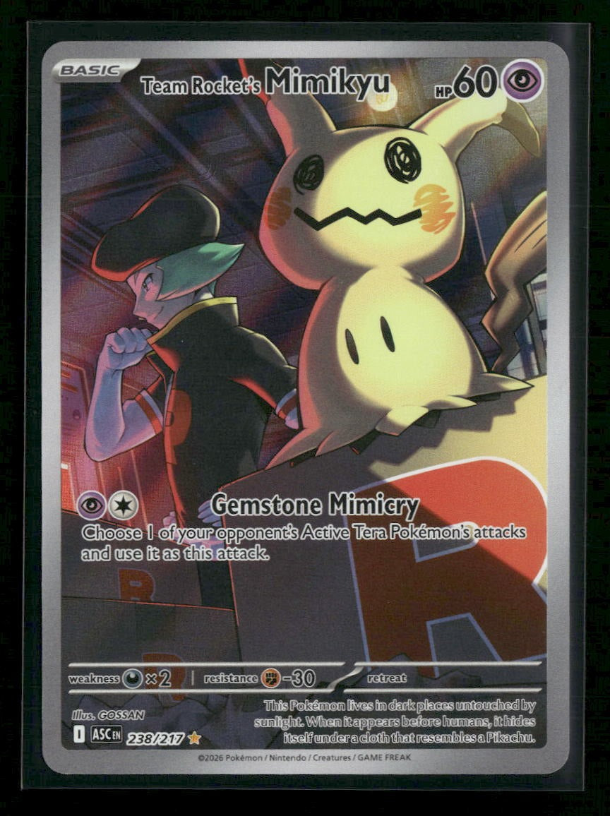 ME: Ascended Heroes Team Rocket's Mimikyu #238/217