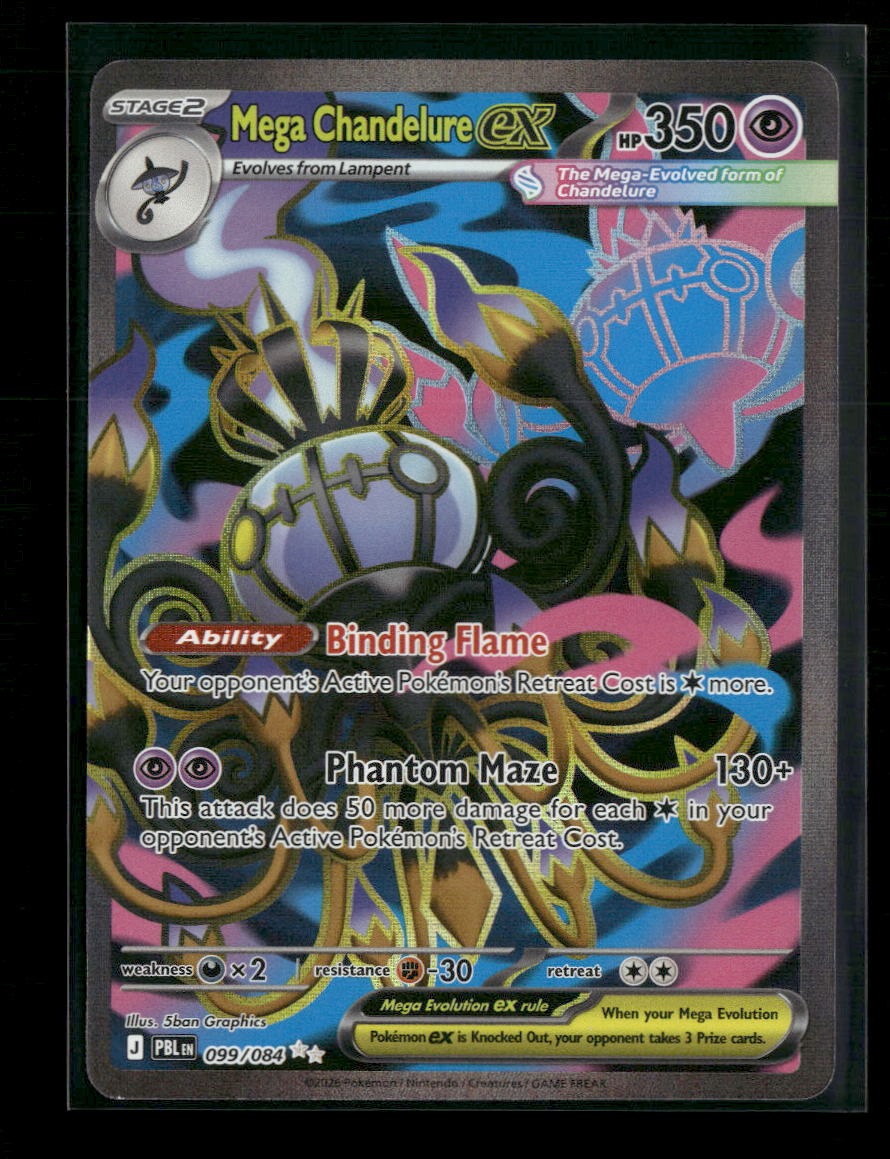 ME05: Pitch Black Mega Chandelure ex #099/084