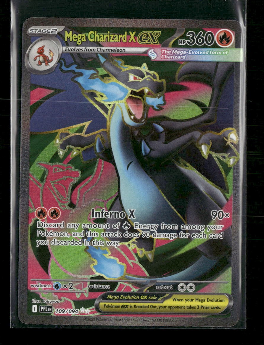 ME02: Phantasmal Flames Mega Charizard X ex #109/094