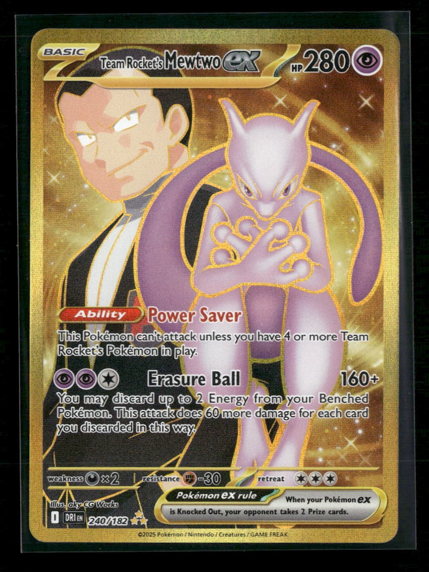 SV10: Destined Rivals Team Rocket's Mewtwo ex #240/182