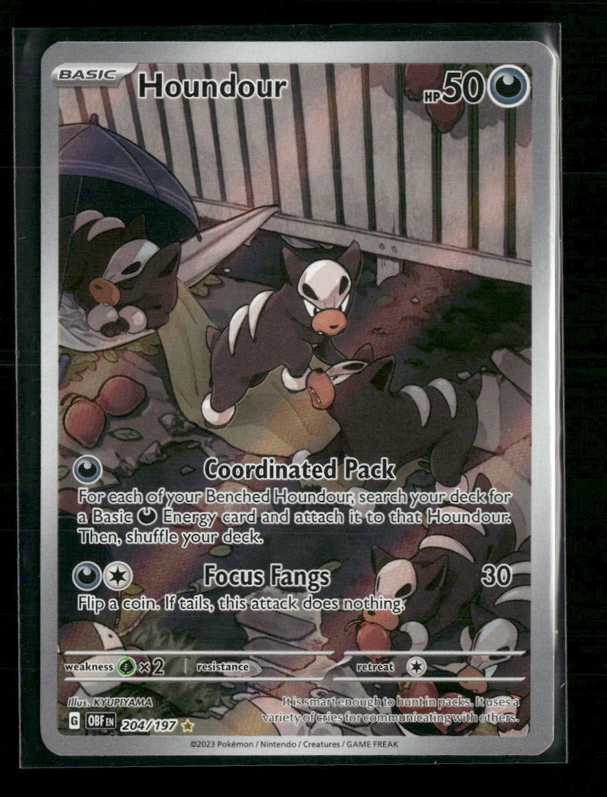 SV03: Obsidian Flames Houndour #204/197