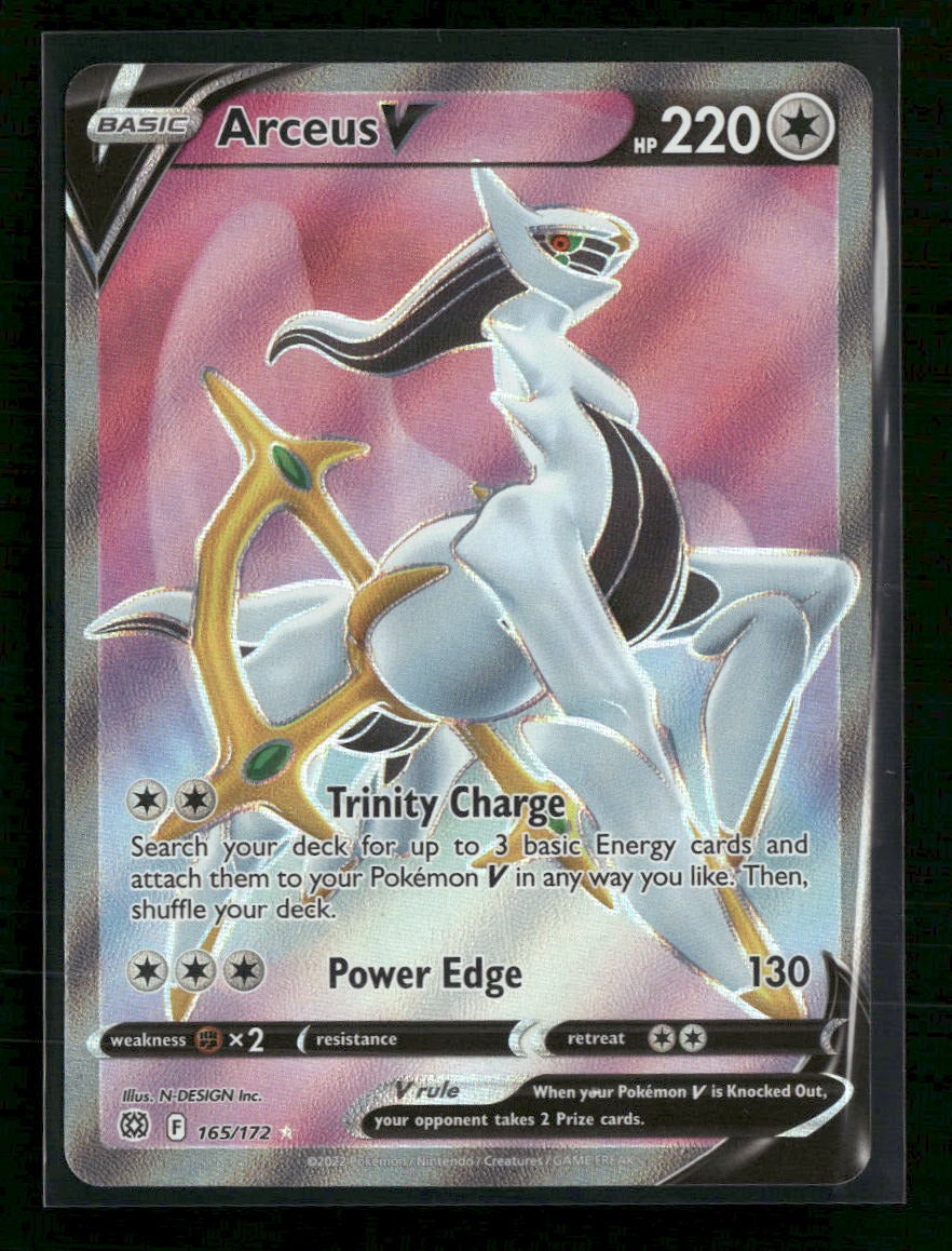 SWSH09: Brilliant Stars Arceus V (Full Art) #165/172