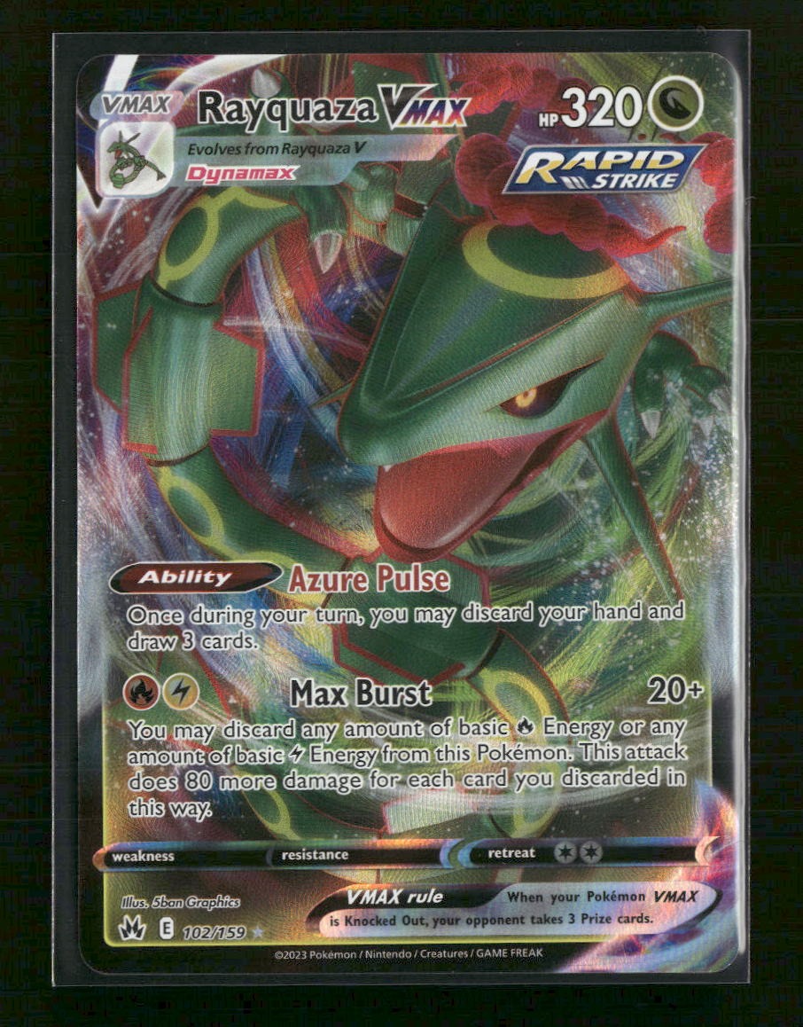 SWSH: Crown Zenith Rayquaza VMAX (102) #102/159