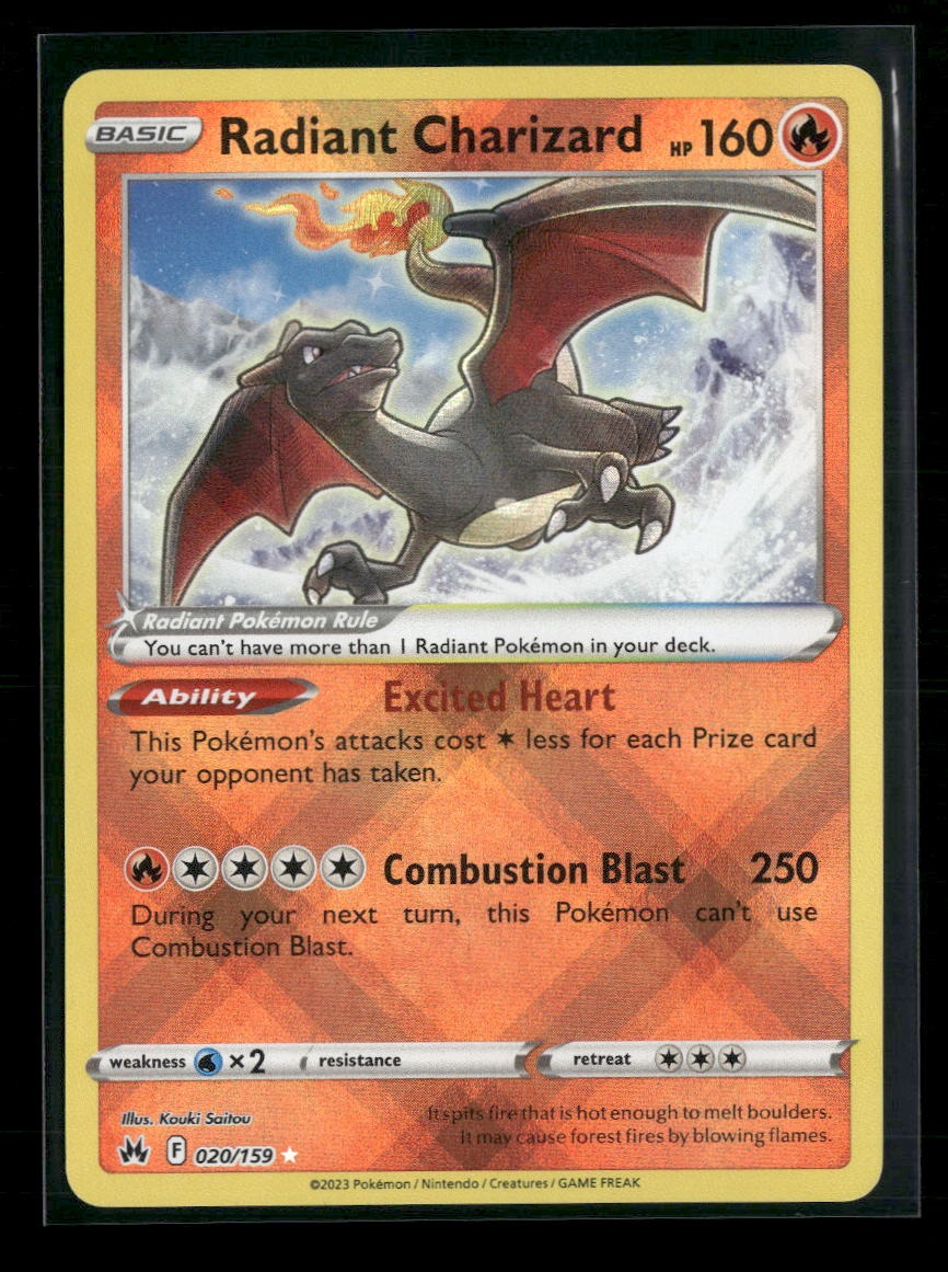 SWSH: Crown Zenith Radiant Charizard #020/159