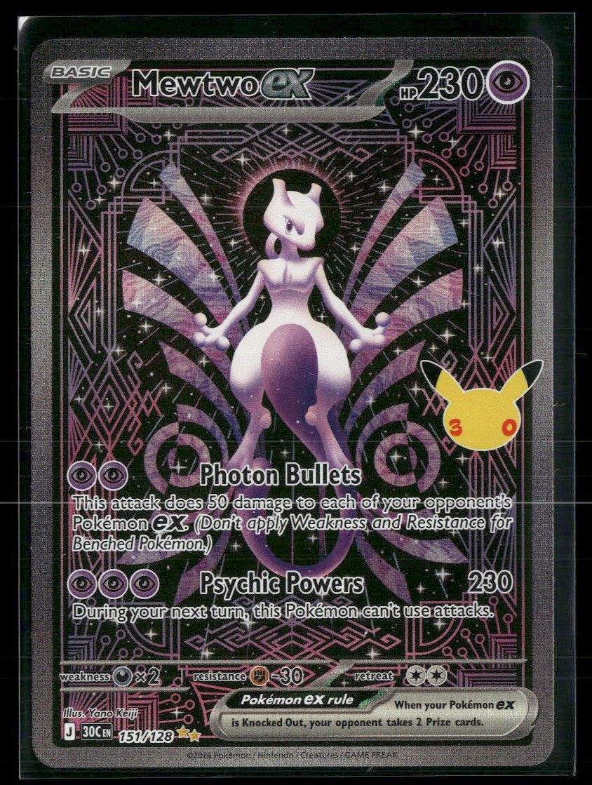ME: 30th Celebration Mewtwo ex #151/128